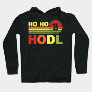 Bitcoin Santa  Ho Ho Hodl  Crypto santa Christmas Hoodie